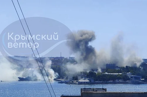 Forțele ucrainene au lovit sediul Flotei Mării Negre din Sevastopol 22 septembrie 2023 FOTO Profimedia (4) jpg