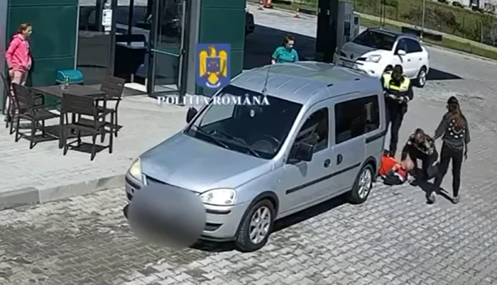 Intervenția salvatoare. FOTO captură video MAI