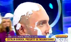 Cătălin Bordea a fost ras cu «sabia» şi pe cap (Captură Antena 1) jpeg