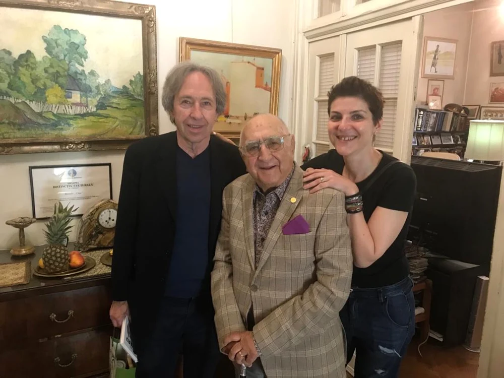 Pascal Bruckner,  Dinu Săraru şi regizoarea Chris Simion Mercurian