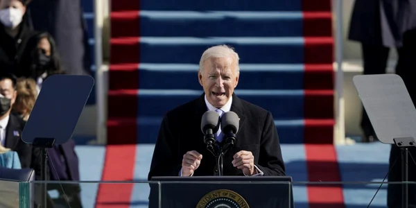 Joe Biden Kamala Harris discurs dupa depunerea juramantului la Capitoliu 20 ianuarie 2020 FOTO EPA-EFE