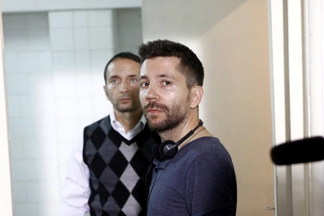 Daniel Sandu în seminar - regizorul filmului „Un pas în urma serafimilor“ Sursa cinemagia.ro