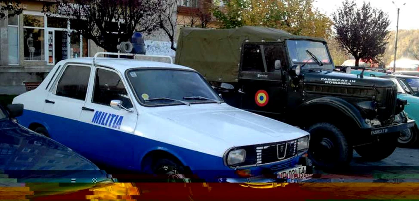 Maşina Miliţiei a fosc scoasă la vânzare de poliţistul Zaharie. SURSA FOTO: Diana Mitrache, cronicavj.ro