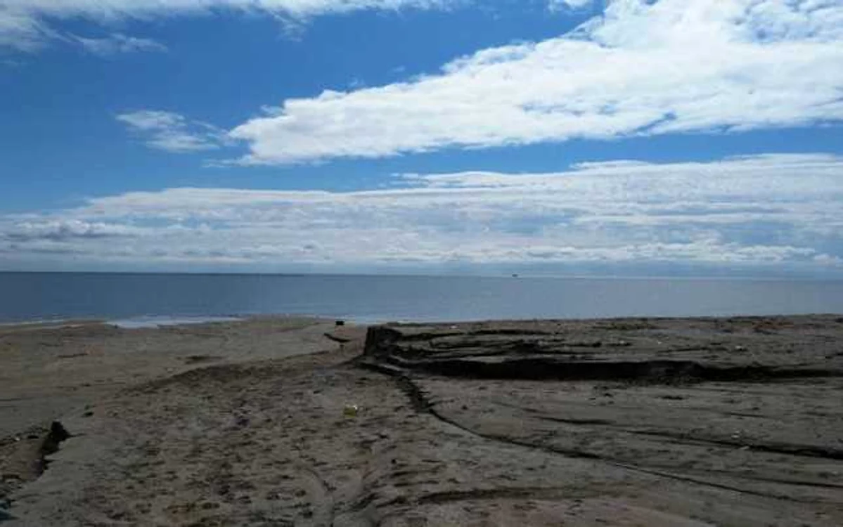 Plaja din Vama Veche, după furtună FOTO Radio Constanţa