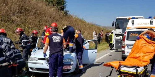 Accidentul s-a produs pe DN 13 la Măieruş