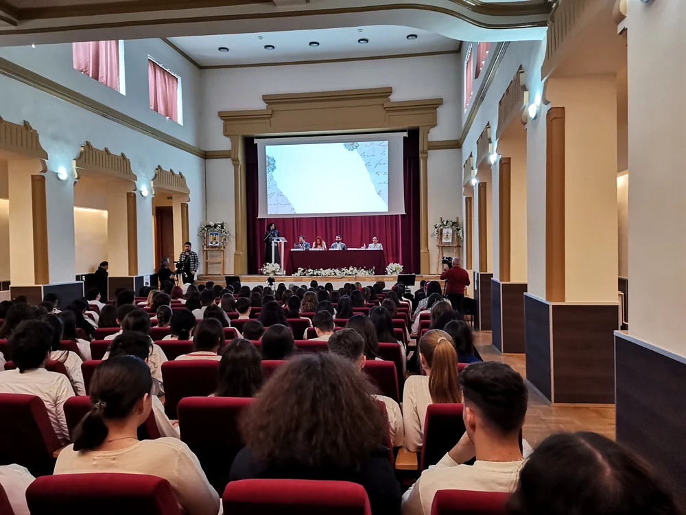  Întâlnirea a avut loc în sala de festivități a CNRG FOTO: A.M.