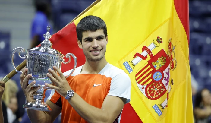 Carlos Alcaraz, campion la US Open 2022. FOTO: EPA