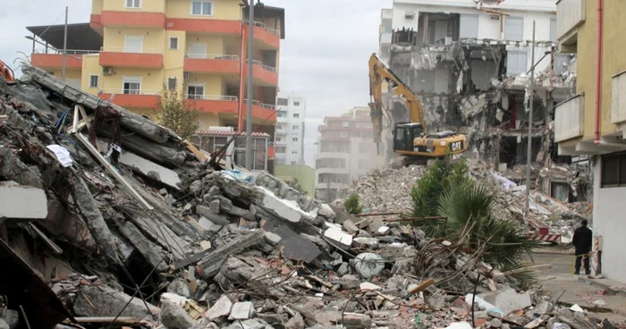 Durres, după cutremur FOTO EPA-EFE