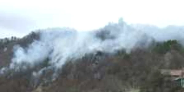 Incendiul de la Gura Lotrului, din imediata vecinatate a drumului E 81