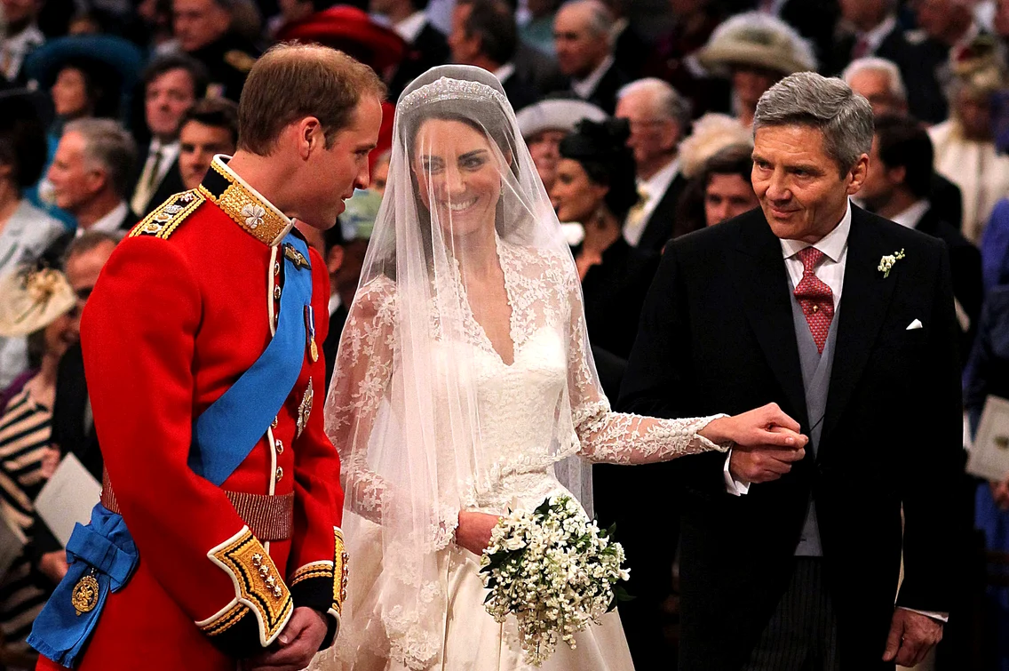 Kate Middelton William și Michael Middleton la nuntă GettyImages