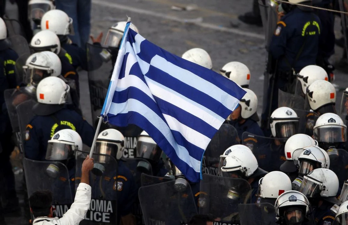 Protestele din Grecia în imagini