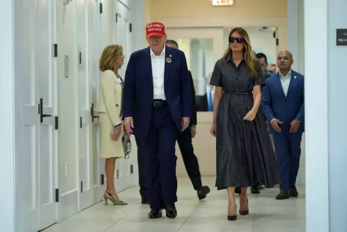 Melania și Donald Trump în ziua alegerilor prezidențiale din SUA