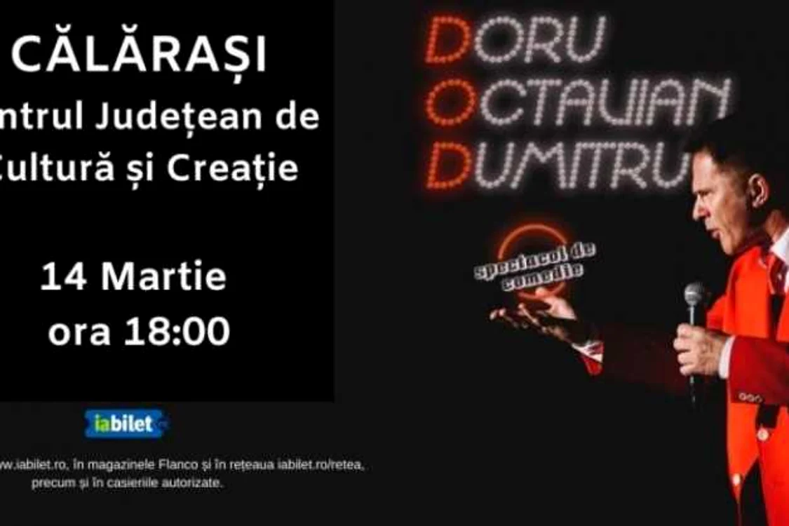 Doru Octavian Dumitru susţine un spectacolla Călăraşi pe 14 martie FOTO CJCCC