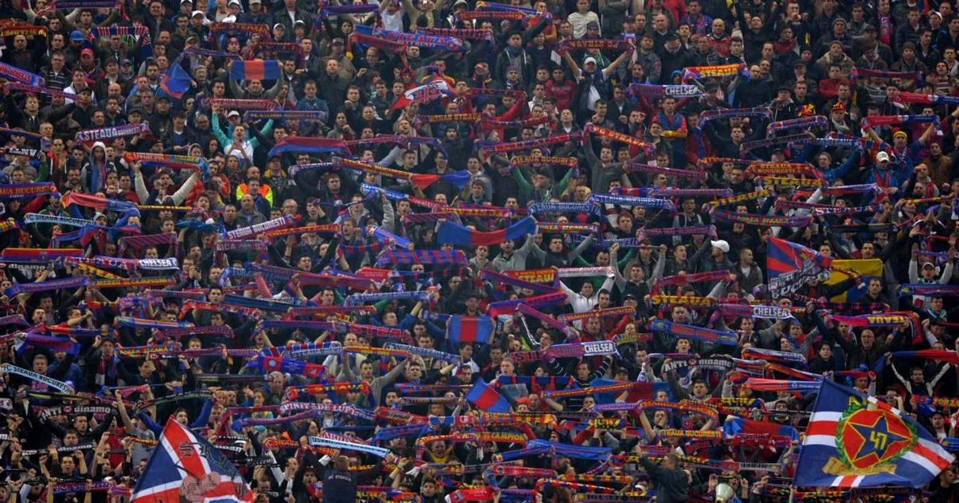 Steaua va fi susţinută în Anglia de mii de suporteri FOTO Răzvan Păsărică/Rpressport