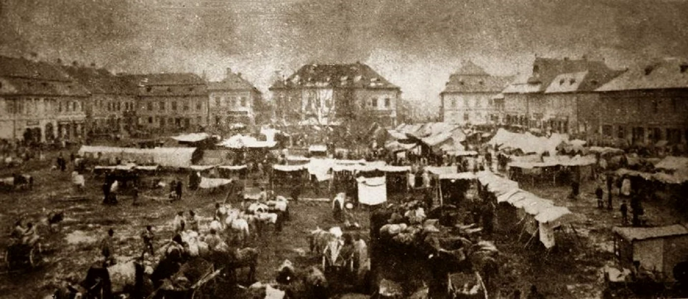 Piața centrală FOTO Facebook Centrul vechi Baia Mare