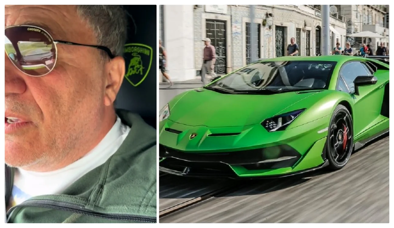 Nelson Mondialul, cu Lamborghini la priveghiul lui Costel Corduneanu. Foto: Știri de Cluj 