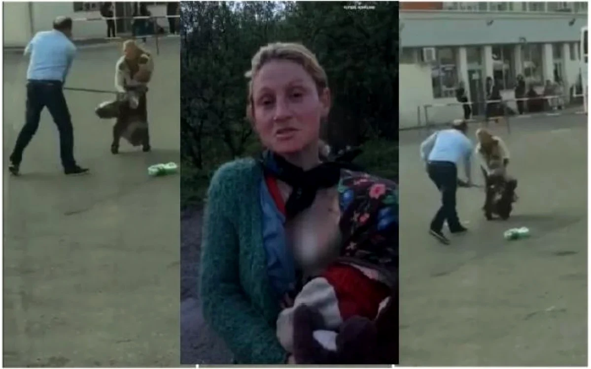 Şoferul, fost poliţist, a lovit-o cu bestialitate pe femeie deşi avea un copil în braţe
