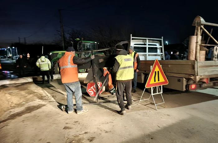 Autoritățile intervin la fașa locului FOTO: CJ Galați