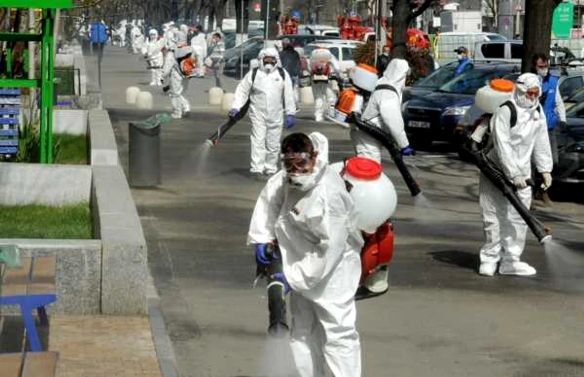 Dezinfecţie contra COVID-19 in Sectorul 4 FOTO Primăria Sector 4