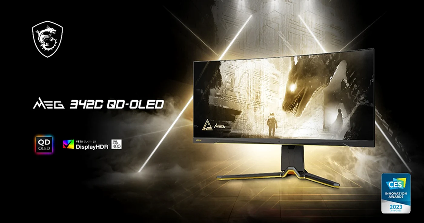 Monitor MSI MEG 342C QD-OLED de 34 de inci.