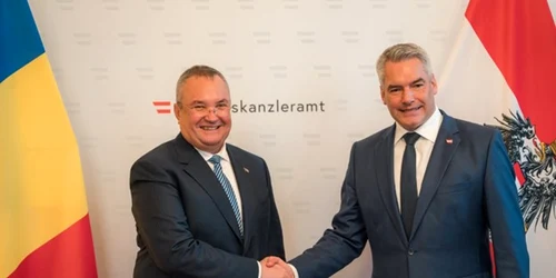 Nicolae Ciucă s-a întâlnit cu cancelarul austriac Karl Nehammer FOTO PNL