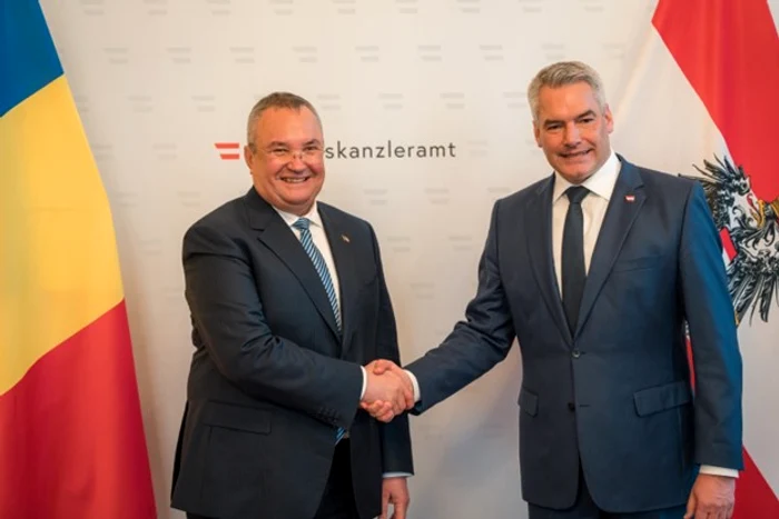 Nicolae Ciucă s-a întâlnit cu cancelarul austriac Karl Nehammer FOTO Partidul Național Liberal