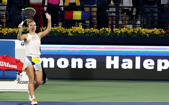 Simona Halep a ajuns în semifinale la DubaiFOTO: EPA