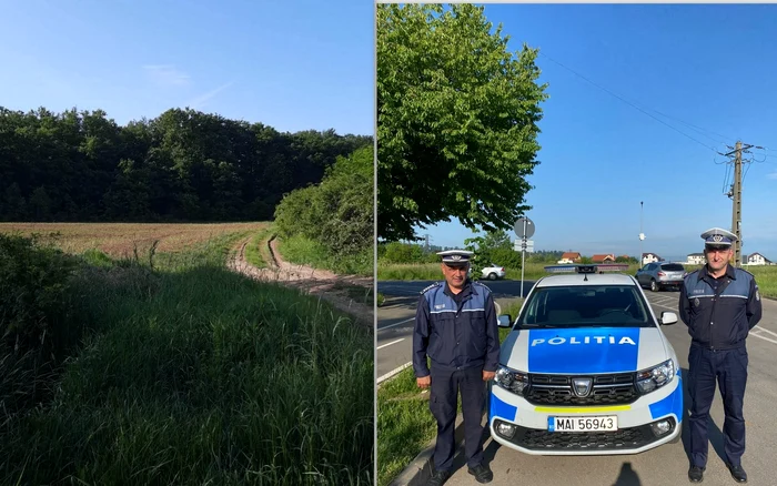 Polițiștii care au salvat viața tânărului. FOTO: IPJ Hunedoara