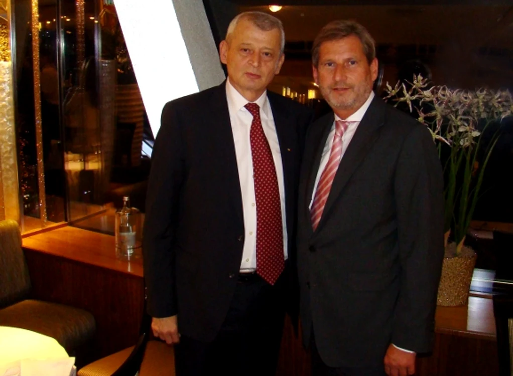 Sorin Oprescu şi comisarul european Johannes Hahn