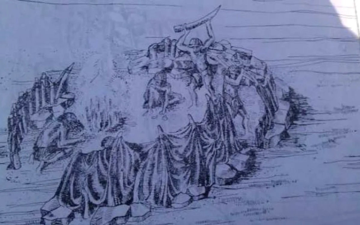 Tabăra de mamuţi reproducere FOTO ”Ripiceni-Izvor: paleolitic şi mezolitic: studiu monografic” Alexandru Păunescu