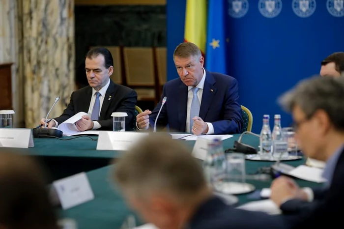 Klaus Iohannis și Ludovic Orban, în ședința de guvernfoto: Inquam Photos