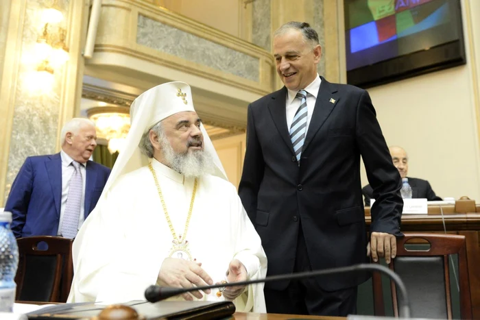 Patriarhul Daniel Mircea Geoana FOTO Mediafax