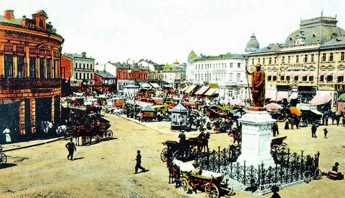 „Statuia Libertăţii”, inaugurată la Ploieşti, în faţa primăriei, în iunie 1881 – Caragiale a numit-o „statuia cu bronzul verde ca spanacul”