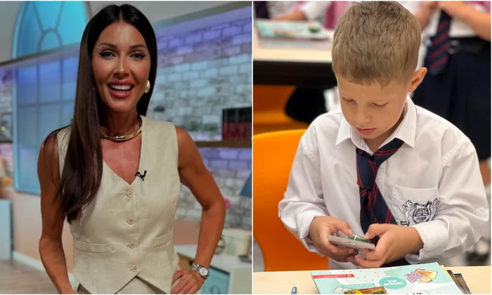 Ilinca Vandici si Zian in prima zi de clasa I   Instagram jpg