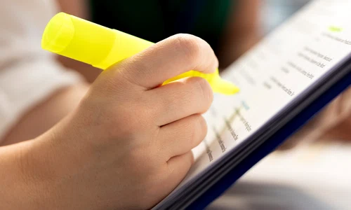 hr employee selecting candidates work company using highlighter marker jpg