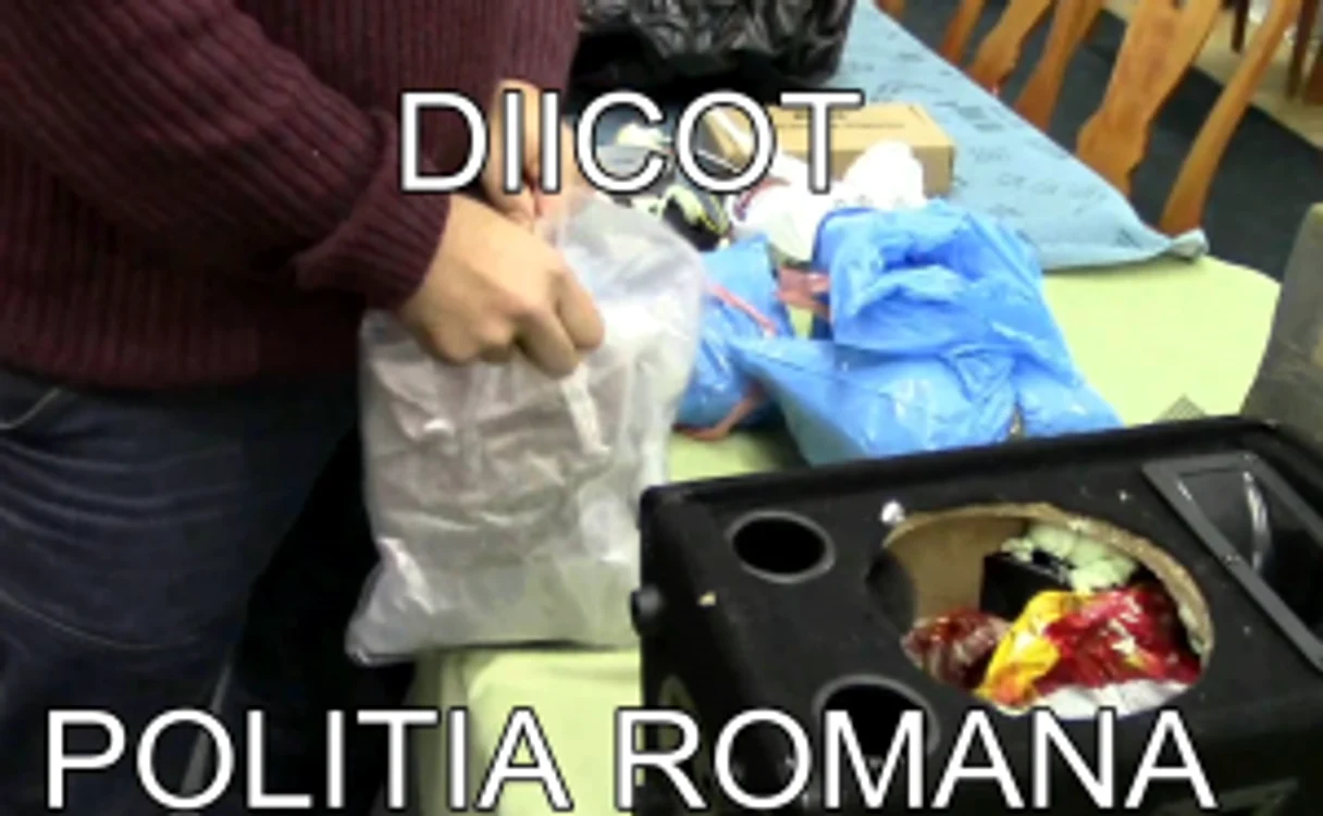 Bărbatul a fost prins în flagrant FOTO DIICOT Sălaj