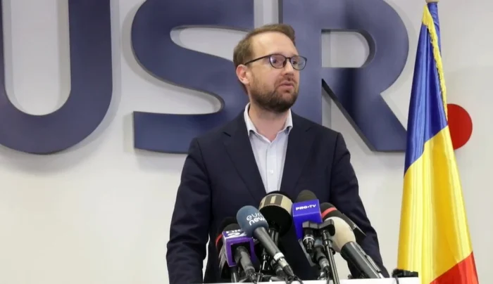 Dominic Fritz, președinte interimar USR FOTO: Captura video