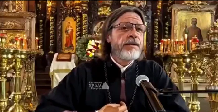 Părintele Serghei Kulpinov. FOTO: X/@Beefeater_Fella