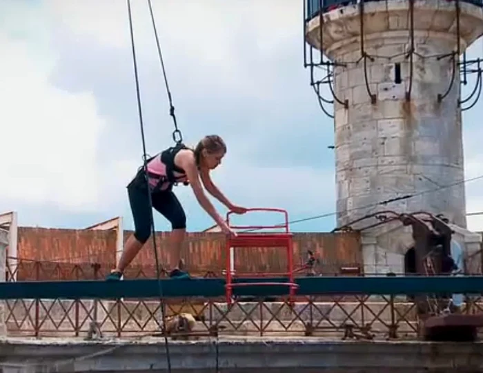 Andreea Bănică a împodobit bradul cu bufniţe albe şi roşii