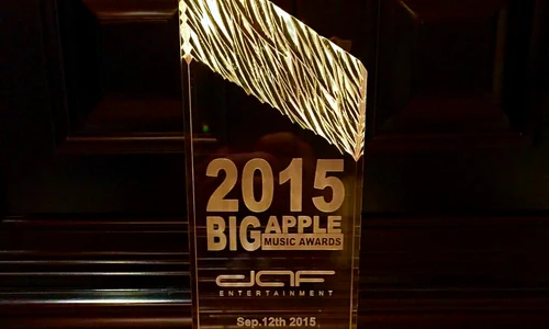 Premiul primit de Costi Ioniţă la Big Apple Music Awards 2015 jpeg