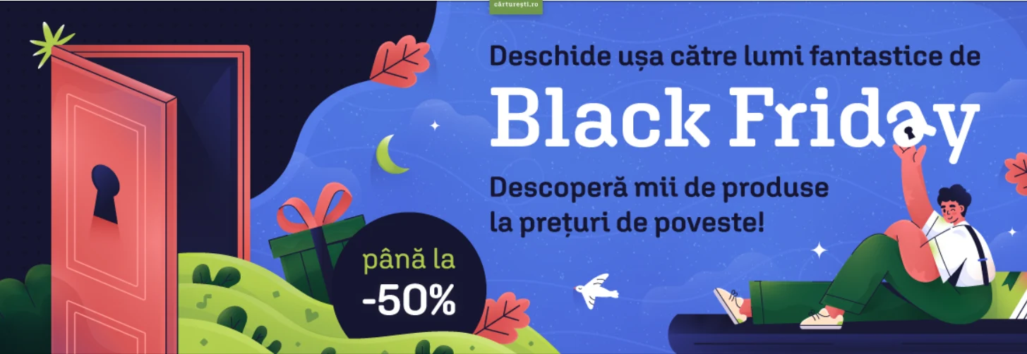 Black Friday la Cărturești: Reduceri pentru minte, suflet și distracție