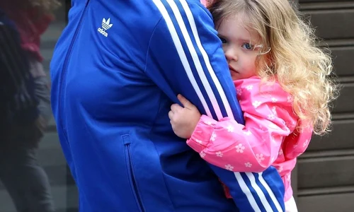 *EXCLUSIVE* Elisabetta Canalis with her husband Brian and little Skyler in San Remo jpeg