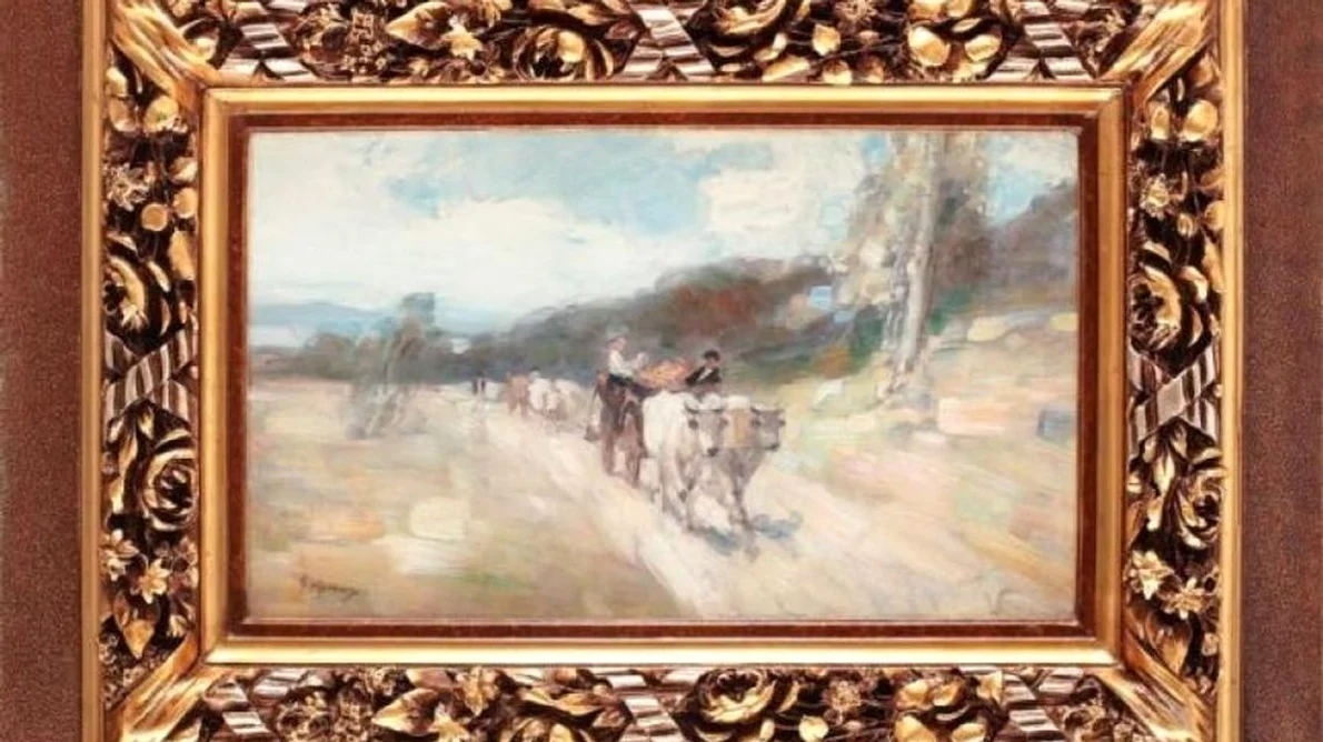 Tabloul Întoarcerea de la târg, de Nicolae Grigorescu, vândut cu 165 000 de euro la Artmark jpeg