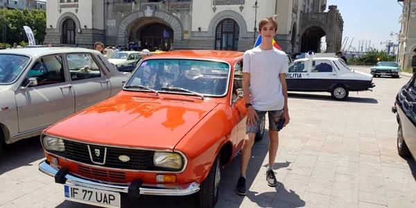 slobozia sebastian anghelache si masina Dacia FOTO arh.pers.S.A.