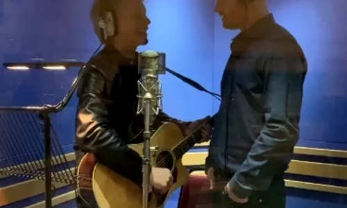 Prinţul Harry a intrat în studio alături de Bon Jovi  jpeg