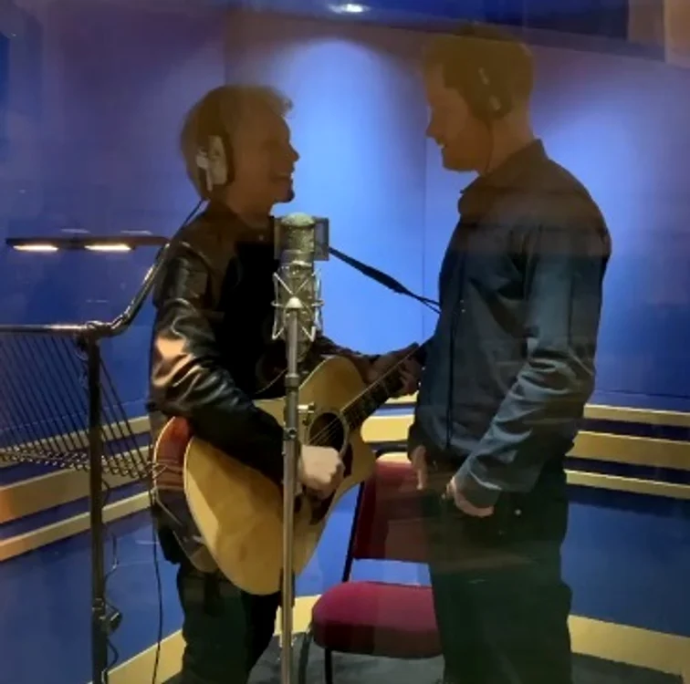 Prinţul Harry a intrat în studio alături de Bon Jovi