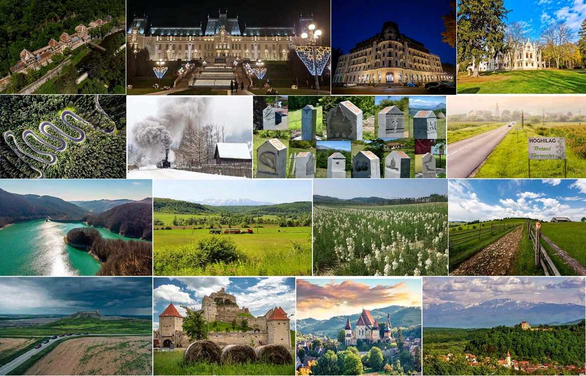 Frumusețile României naturale sau construite de om Colaj