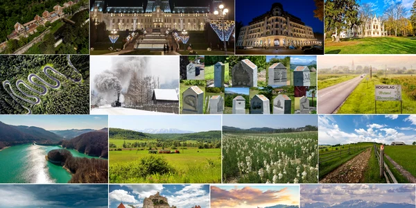 Frumusețile României naturale sau construite de om Colaj