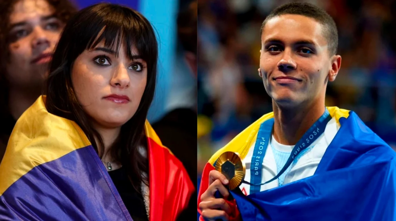 Alexandra Căpitănescu și David Popovici Foto/Colaj Inquam-Profimedia 