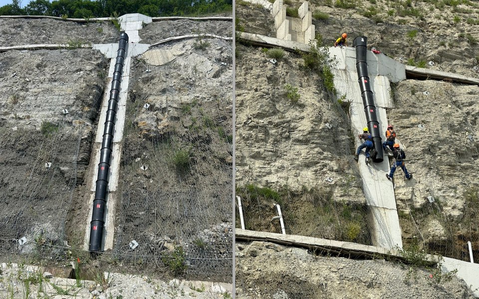 Dealul Liliecilor de pe Autostrada A1, în șantier. Lucrări pe sectorul spectaculos din vestul țării VIDEO